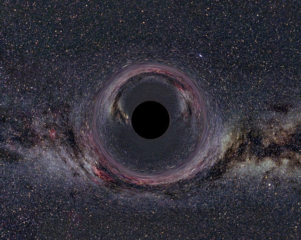 الثقب الأسود هو منطقة من الزمكان تسحب فيها الجاذبية المادة والطاقة بحيث لا يتمكن أي شيء، ولا حتى الضوء، من الهروب. 