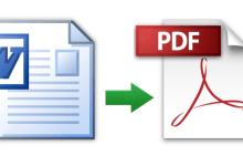 كيفية تحويل ملف word إلى pdf